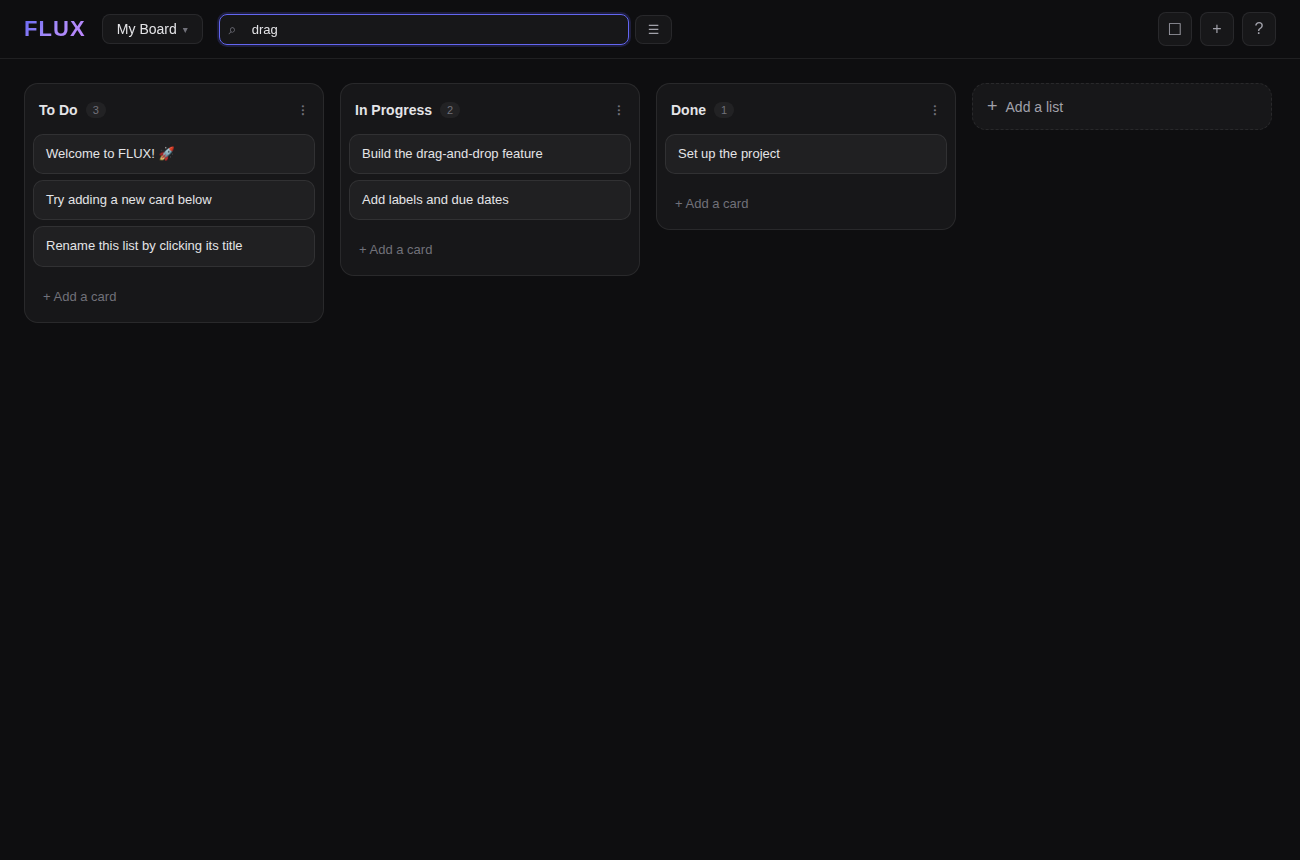 FLUX live search