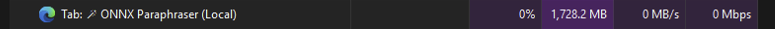 Web browser memory usage