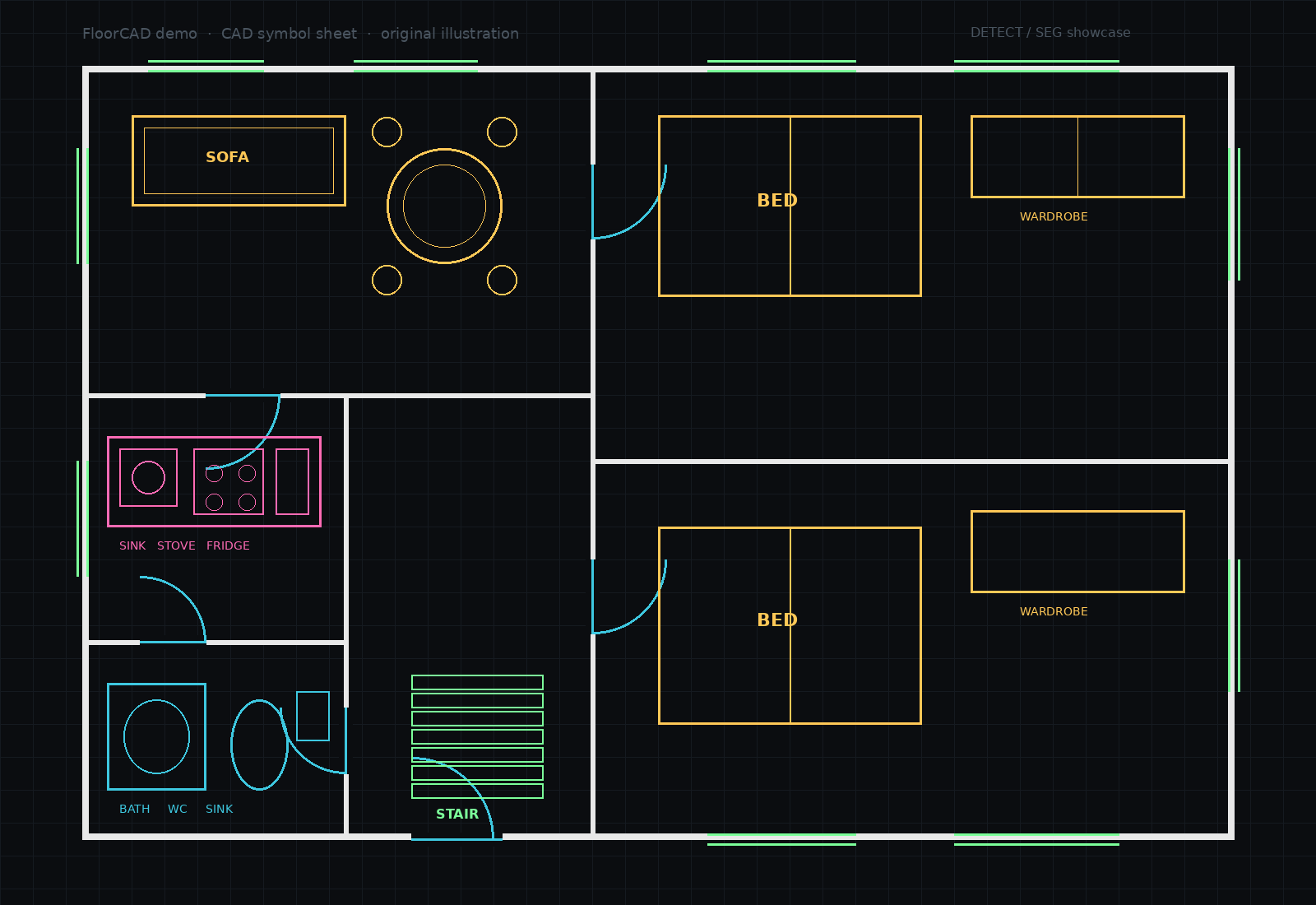 Demo CAD floor plan