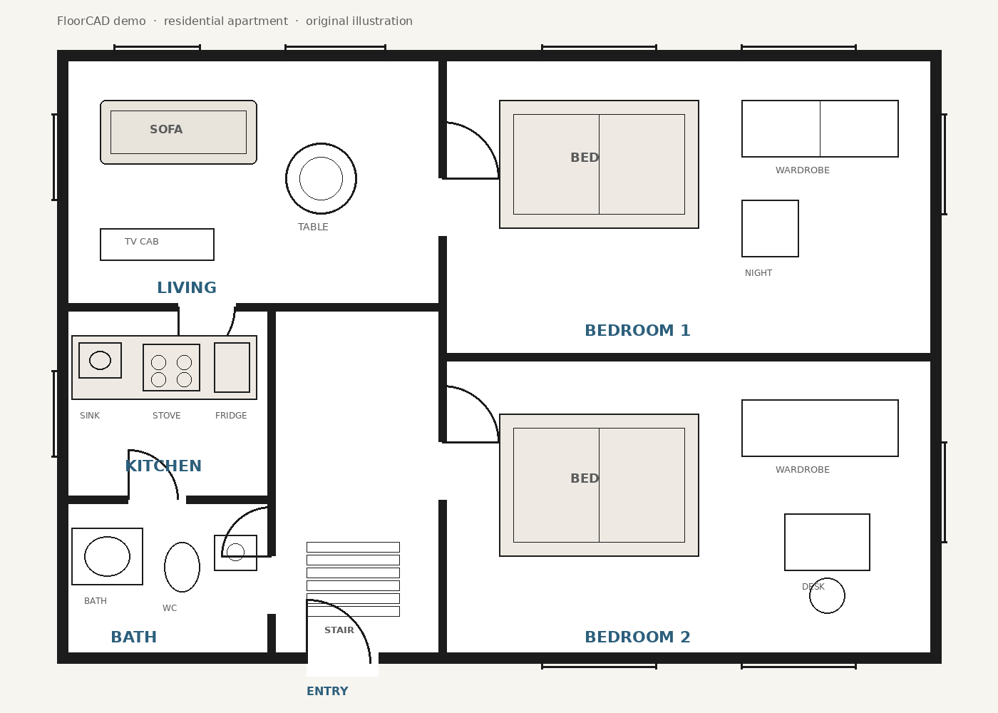 Demo residential floor plan