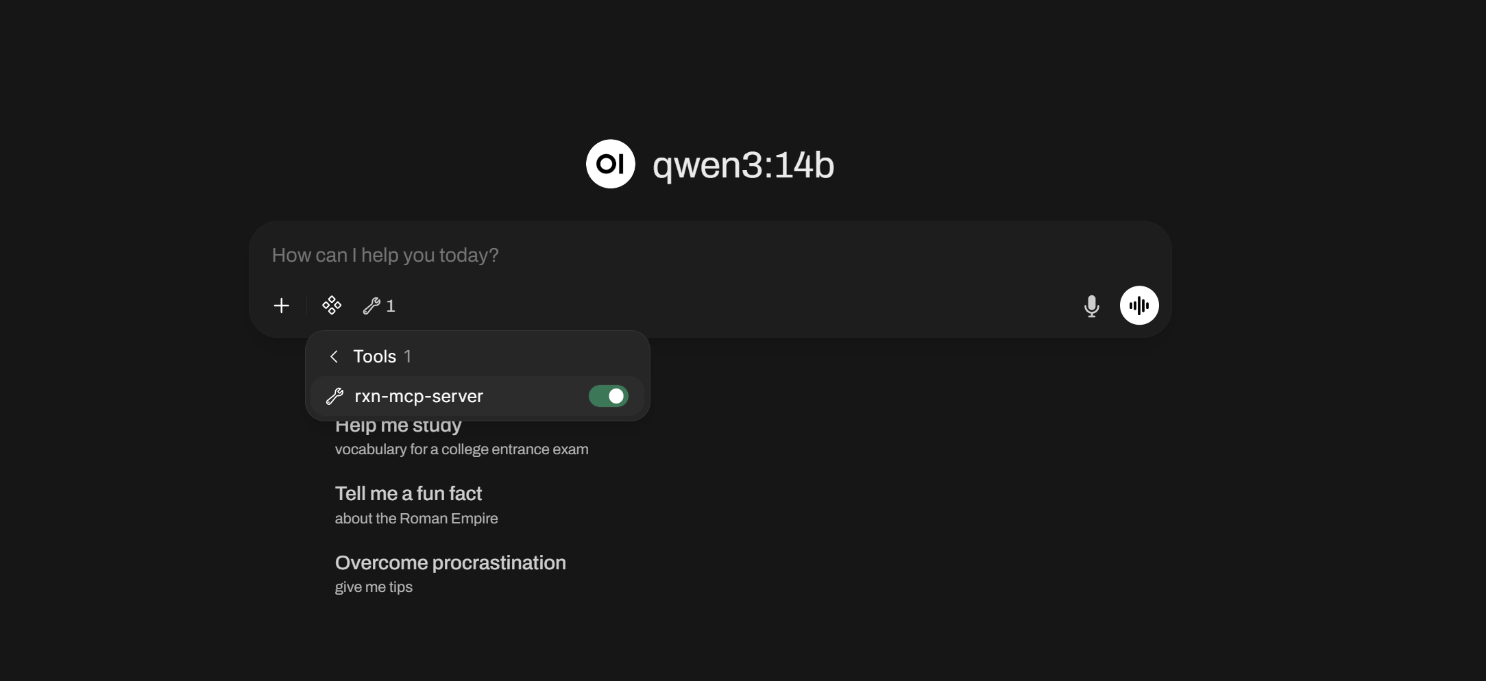 OpenWeb UI Activate Tool